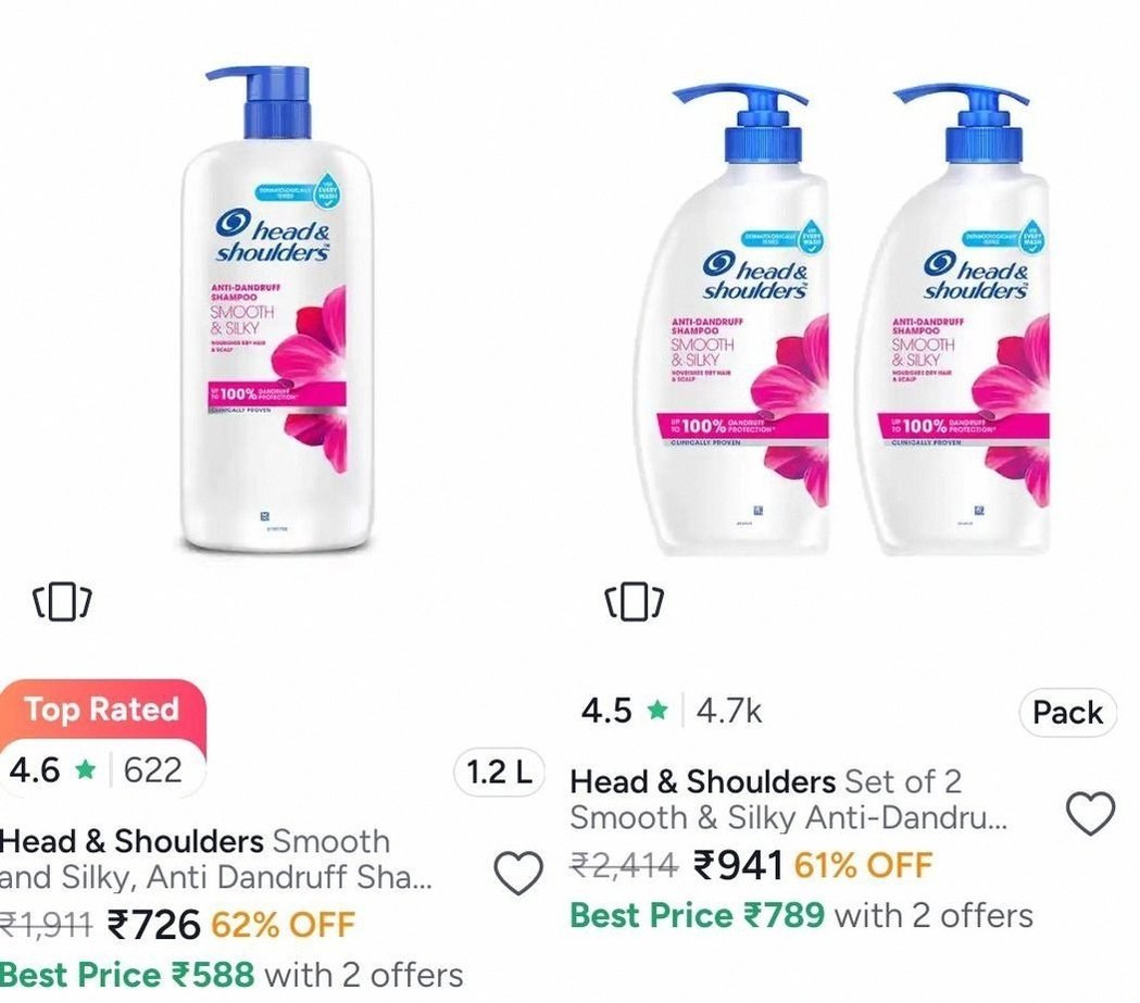 Myntra | Pantene & Head&Shoulders @Min 40%
