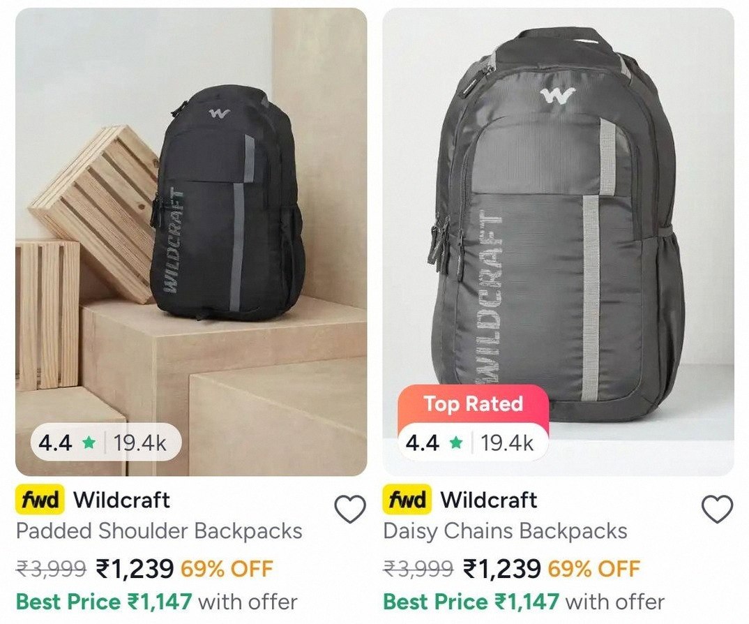 Myntra Loot : Upto 70% Off On Wildcraft Backpacks & Luggage.