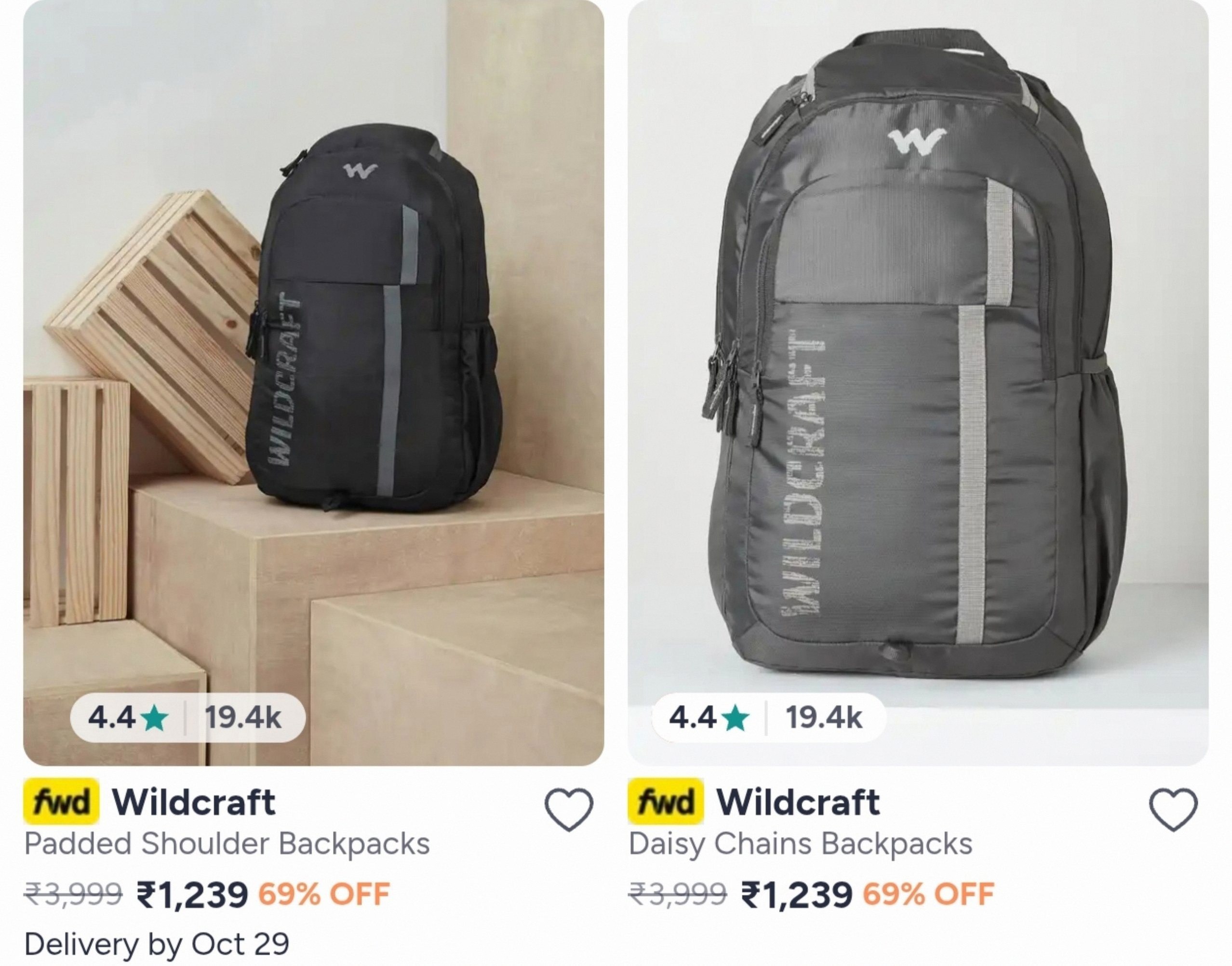 Upto 70% Off On Wildcraft Backpacks & Luggage.