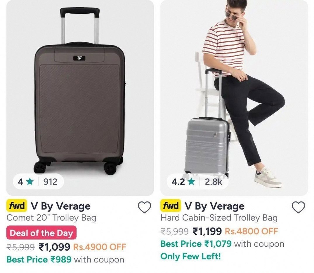 Myntra Loot : Min 75% Off On Branded Trolleys/Suitcases + Bank Offers