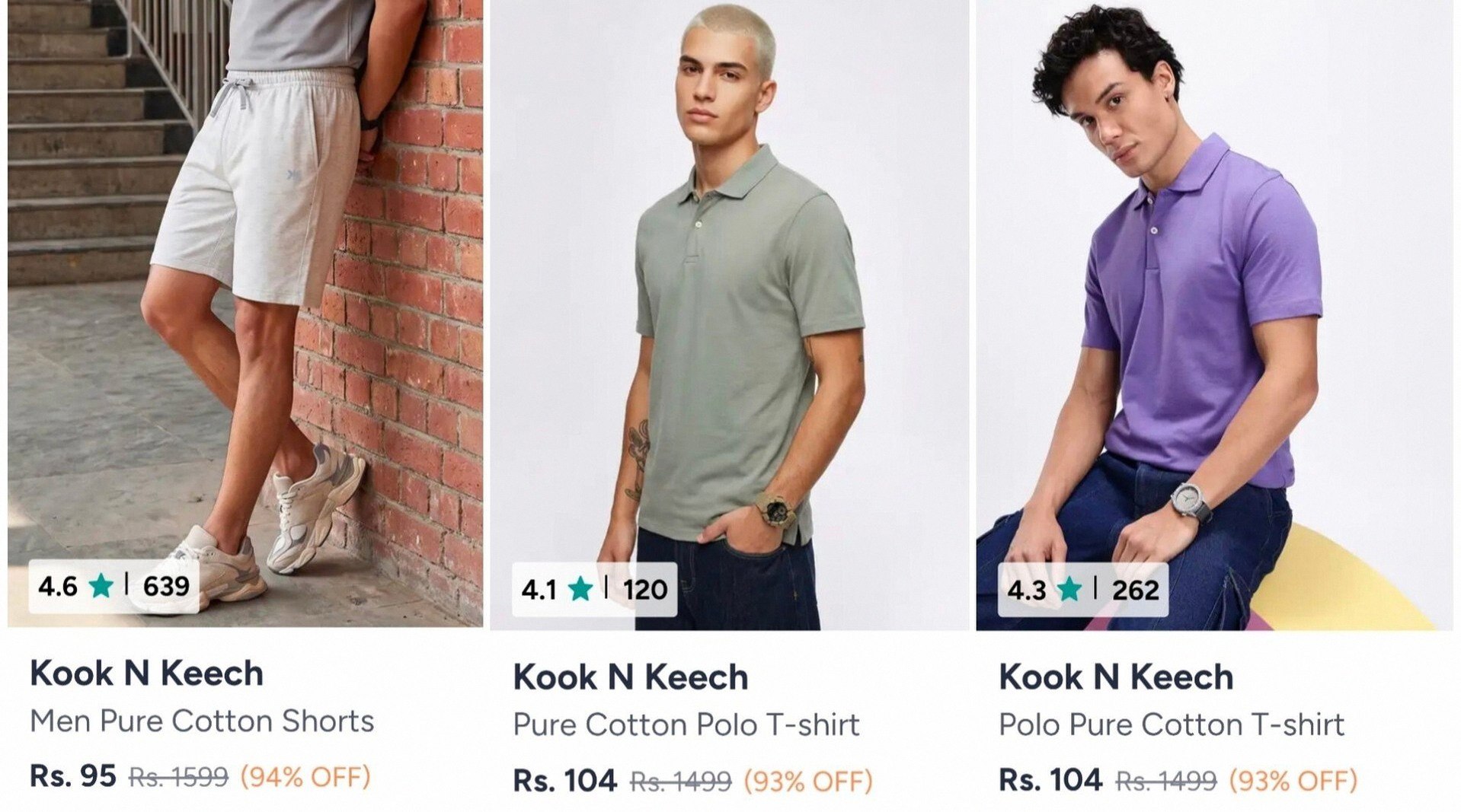 Myntra LOOT : Kook N Keech Clothing From ₹95
