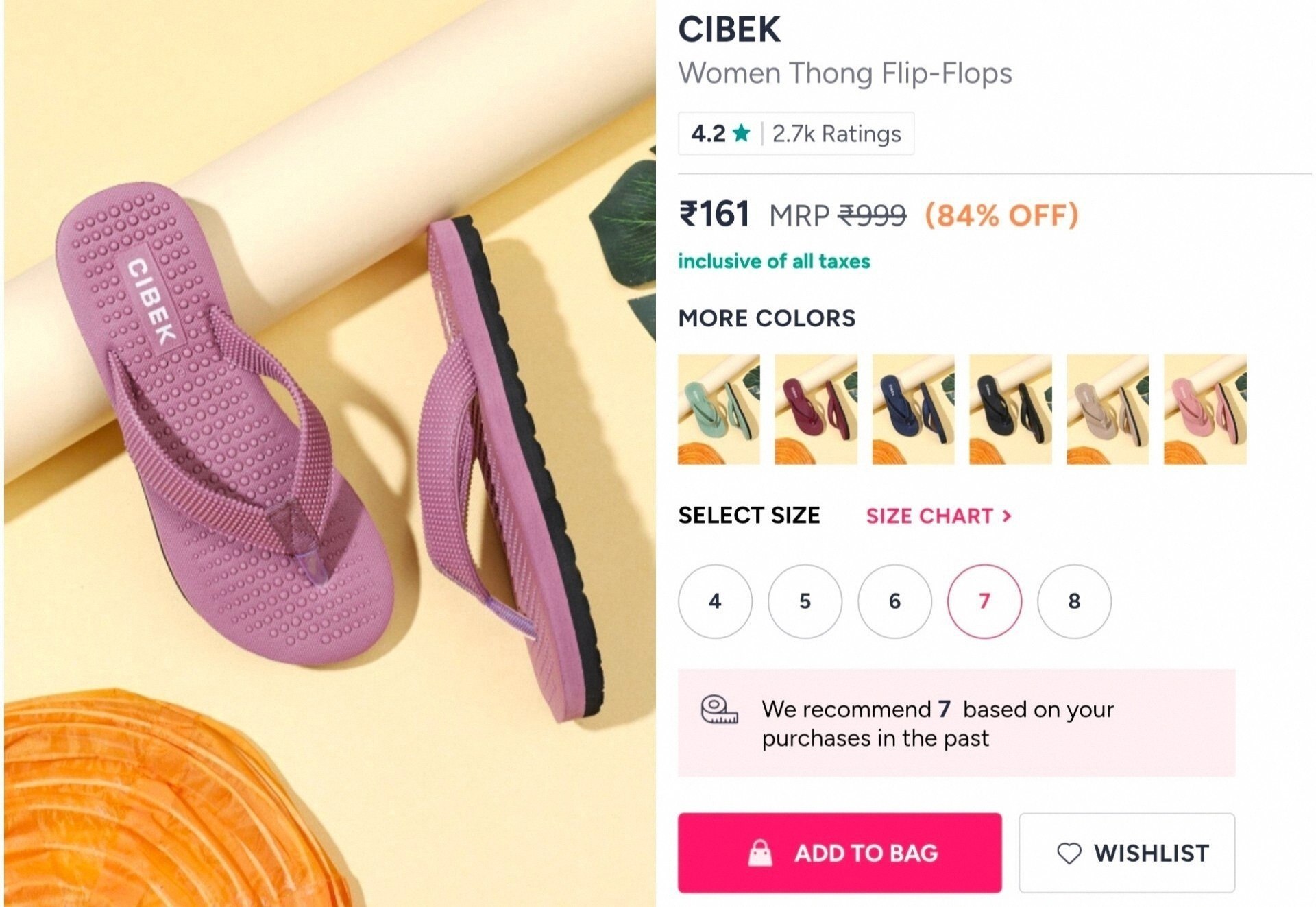 CIBEK Women Flip-Flops at ₹161