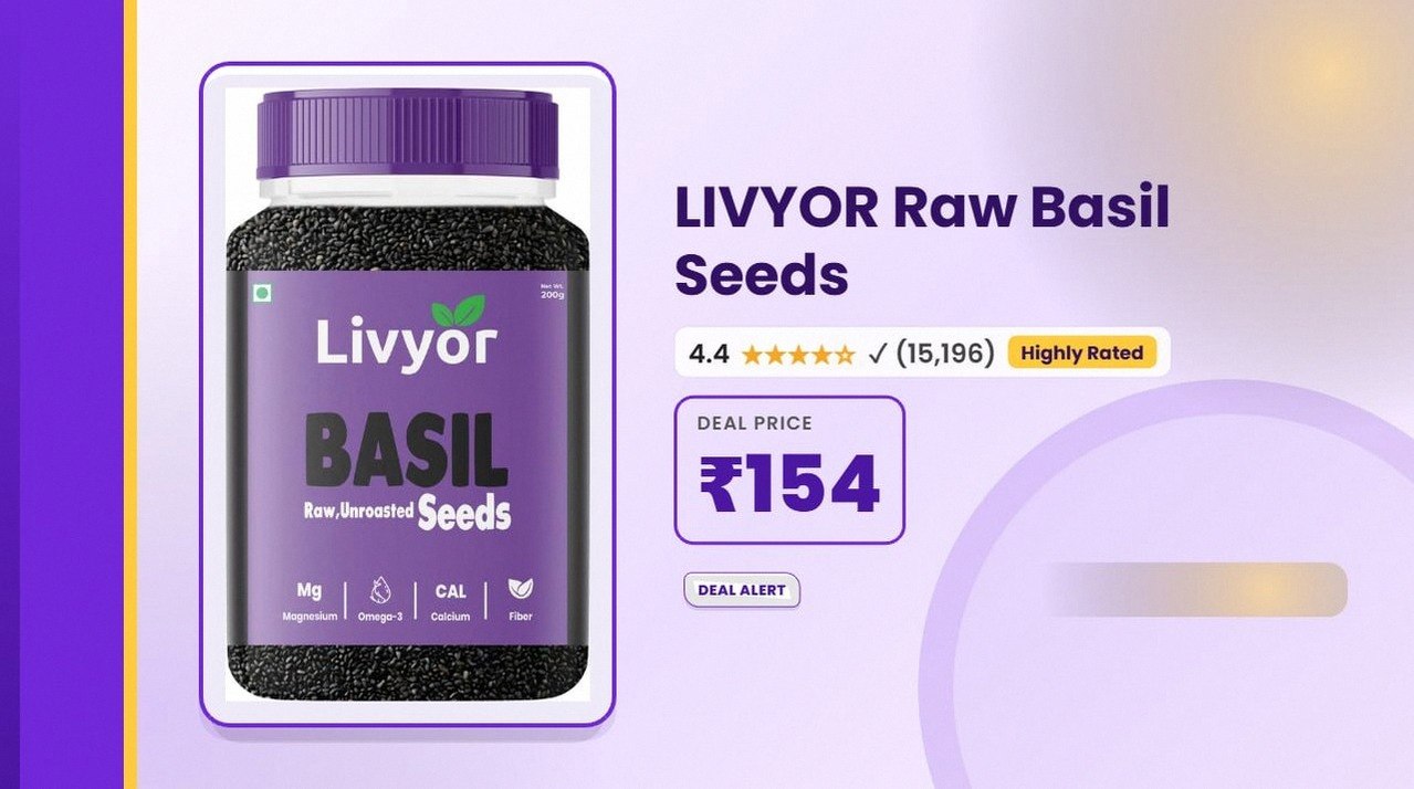 Raw Basil Seeds for Weight Loss @ ₹154